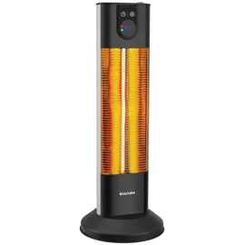 Tectake Infrarotheizstrahler, 3 Leistungsstufen 500, 1000 und 1500 W, Aluminiumgehäuse, 29 x 29 x 76,5 cm, CE, Freizeit, Heizen & Kühlen, Heizstrahler