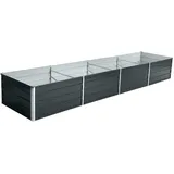 Estexo Hochbeet 320 x 80 x 45 cm Anthrazitgrau