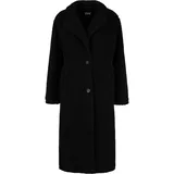 URBAN CLASSICS Ladies Teddy Long Coat Damen Winterjacken schwarz Größe S