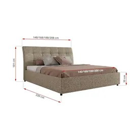 MKS Gala Classic 180 x 200 cm Dunkelbeige
