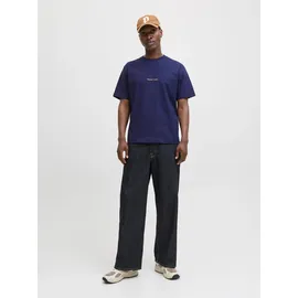 JACK & JONES JORNORREBRO EMB TEE SS CREW NECK blau M