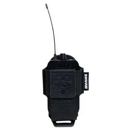Shure by Gator Premium Leder-Gürteltasche für Drahtlos-Mikrofon-Transmitter, schwarz
