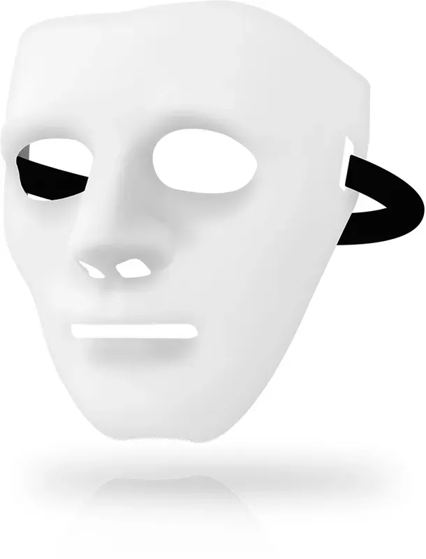 OHMAMA - MASKEN, WEISSE MASKE, EINE GRÖSSE