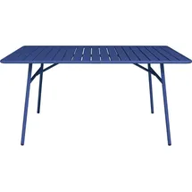 vente-unique Gartentisch 160 x 80 x 74,5 cm Dunkelblau