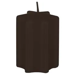 Kopschitz Kerzen Sternkerzen Chocolate Schokolade 6 x Ø 6 cm, 4 Stück