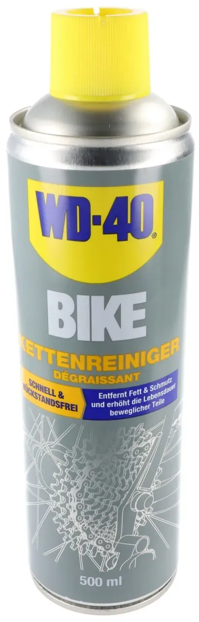 WD-40 BIKE Kettenreiniger, entfernt Fett und Schmutz, erhöht die Lebensdauer der beweglichen Teile des Fahrrades, 500ml