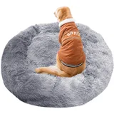 Haustierbett mit kuscheligem Plüsch, Deluxe Donut Cuddler Hundebett, Hundekissen Katzenbett Hundehöhle Hundesofa für Große Hunde und Katzen