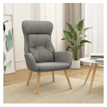vidaXL Relaxsessel Hellgrau Stoff