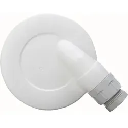 Kopp 55566258 Kniedeckel für Abzweig- und Unterputzdosen, mit Überwurfmutter M20 (16mm), Ø71mm, grau/weiß - 3 Stück