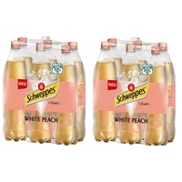 12 Flaschen Schweppes White Peach inc. EINWEG a 1,25 L Tonic Water