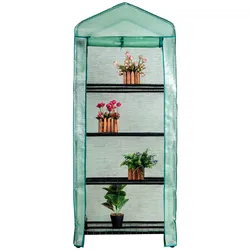 NYVI Foliengewächshaus NYVIGreen 158x69x49 cm - Gewächshaus klein für Jungpflanzen, Tomaten