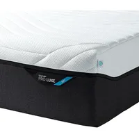 Tempur Viscomatratze Pro Luxe® Coolquilt, Weiß, Textil, 80x200 cm, Made in Denmark, Über- und Sondergrößen erhältlich, Bezug abnehmbar/waschbar, für Hausstauballergiker geeignet, verstellbare Lattenroste schadstoffgeprüft, alternative Größen rundum abnehmbar, orthopädische Matratze, Schlafzimmer, Matratzen Shop, Matratzen, Viscoschaummatratze