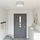 vidaXL Deckenlampe grau 1 E27 Stoff