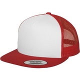 Flexfit Classic Trucker Cap, Red/White/Red, One Size