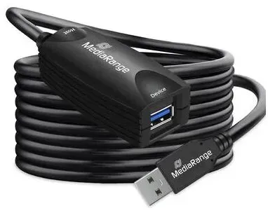 MediaRange MRCS242 USB Kabel USB 3.2 Gen 1 (3.1 Gen 1) 5 m USB A 5 Gbit/s Schwarz