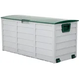 Livingandhome Gartenbox, Grün, Kunststoff, 112x54x49 cm, Aufbewahrung & Schutzhüllen, Gartenboxen