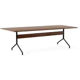 &Tradition - Pavilion Dining Esstisch AV24, 250 x 110 cm, Walnuss lackiert / Gestell schwarz