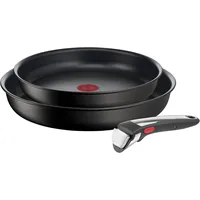 Tefal Ingenio Unlimited on 3-Teiliges Pfannenset Abnehmbarer Griff, 22/26 Cm, Pl