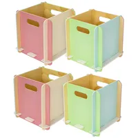HMF Aufbewahrungsbox 25 x 25 x 25 cm 4-tlg. mehrfarbig