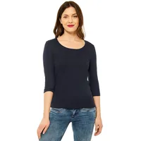 STREET ONE Damen Style Pania T-Shirt, Deep Blue Neu, 38