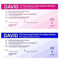 David Ovulationstest 20 miu/ml + Schwangerschaftst. 10miu/ml 110 St