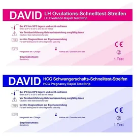 David Ovulationstest 20 miu/ml + Schwangerschaftst. 10miu/ml 110 St