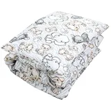 TupTam Kinder Gemusterte Bettdecken Set Ganzjahresdecke Bettdecke Kopfkissen Flachkissen 2tlg., Farbe: Safari, Größe: 135x100 cm