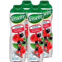 Teisseire Getränke-Sirup Grenadine 0% - 600ml (4er Pack)