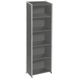 Kerkmann Artline Transparent Aktenregal 41 x 38 x 185 cm grau