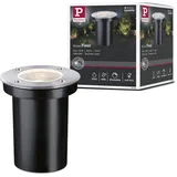 Paulmann Bodeneinbaustrahler Edelstahl Ø 10,5 cm GU10 IP65 1 Stk. silber