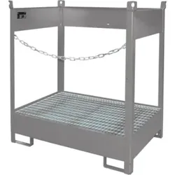 Bauer Südlohn Fass-Stapelpalette FSP-2, lackiert, Mausgrau