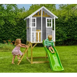 Zwerkules Valli 1 | Kinder Stelzenhaus mit Rutsche | Holz