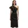Marc O'Polo Midikleid "aus Viskose-Leinen-Stretch", Damen, Gr. 42, Normalgrößen, schwarz, Obermaterial: 53% Leinen, 45% Viskose, 2% Elasthan, unifarben, slim fit wadenlang, Kleider Midikleid
