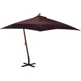 vidaXL Ampelschirm 300 x 300 cm Bordeauxrot