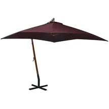 vidaXL Ampelschirm 300 x 300 cm Bordeauxrot