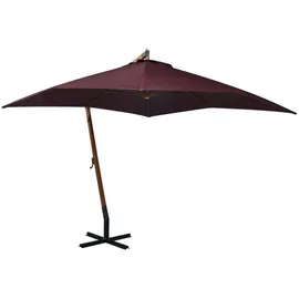 vidaXL Ampelschirm 300 x 300 cm Bordeauxrot