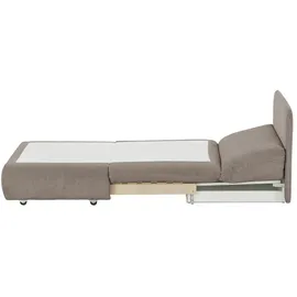 Sofa.de Schlafsessel Etta Kunstleder 88 x 88 x 96 cm Grau mit Schlaffunktion