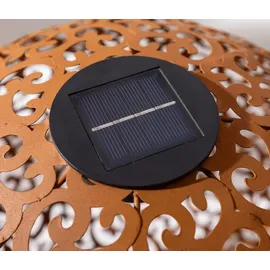 Dehner Solarleuchte Metall Ø 40 cm 1 Stück edelrostfarben
