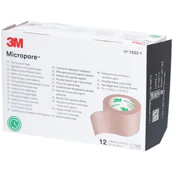 3M MicroporeTM Sparadrap chirurgisch beige 2,5 cm x 9,1 m