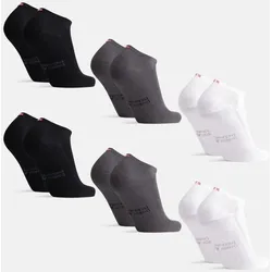 BAMBUS LOW-CUT SOCKEN - 43-47 - Schwarz | Grau | Weiß - 6-Pack