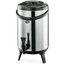 ich-zapfe Thermobehälter, Thermogetränkebehälter, Getränkebehälter mit Zapfhahn - 10L