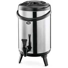 ich-zapfe Thermobehälter, Thermogetränkebehälter, Getränkebehälter mit Zapfhahn - 10L