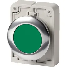 Eaton Power Quality Eaton 182919 M30C-FD-G Drucktaster flach, rund, verchromt Grün 1St.