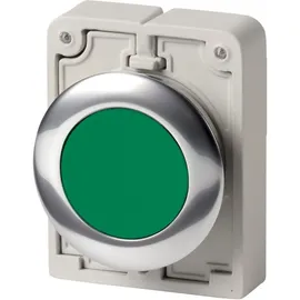 Eaton Power Quality Eaton 182919 M30C-FD-G Drucktaster flach, rund, verchromt Grün 1St.