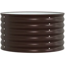 vidaXL Garten-Hochbeet verzinkter Stahl 80 x 80 x 44 cm Braun