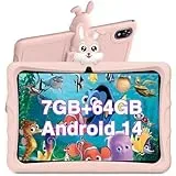 DOOGEE U9 Kid Kinder Tablet Android 14, 10 Zoll HD Augenschutz Kids Tablet, 7GB+64GB/TF 1TB Quad-Core, 5060mAh, WiFi 6, Dual-Kamera, Kinder-Tablet mit Schutzhülle