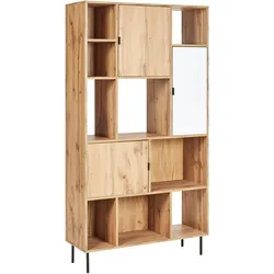 Bücherregal mit 5 Fächern AMOS Hellbraun