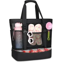 luxuskollektion XL-Strandtasche Strandtasche XXL mit Reißverschluss 42L Badetasche Damen Groß Beach