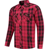 Rusty Stitches Neil Textiljacke Schwarz/Rot L