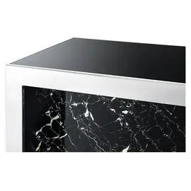 Casa Padrino Designer Bar 120 x 48 x 104,5 cm Silber/Schwarz
